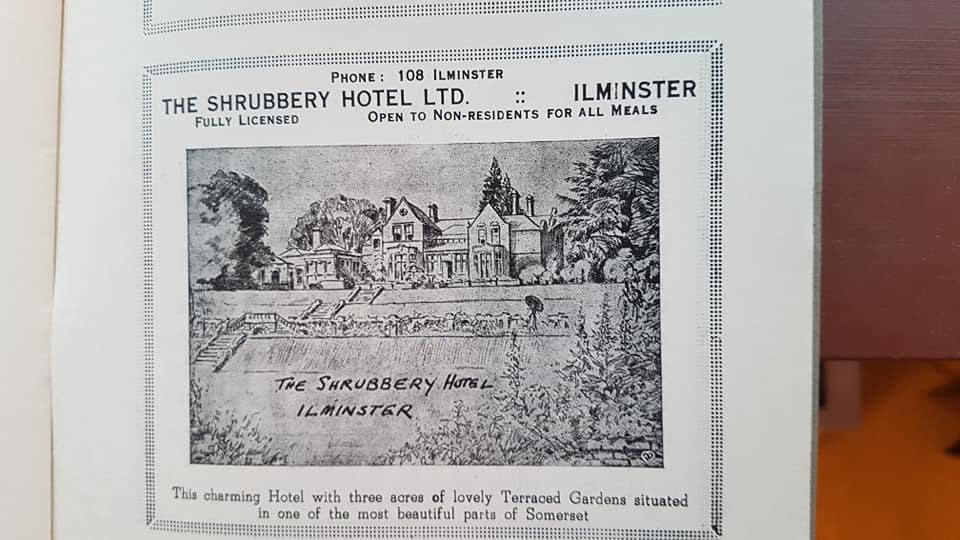 The Shubbery Hotel Advert
